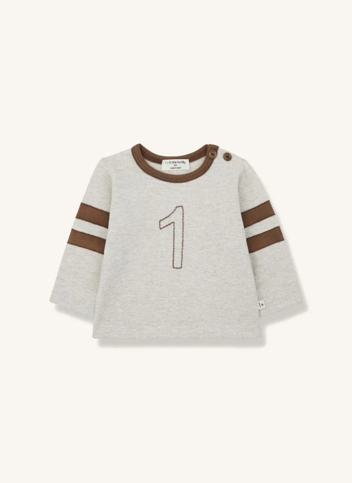 1+ in the family - Camiseta Franz | Beige jaspeado