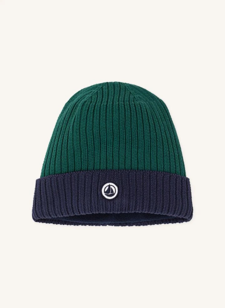 Petit Bateau - Gorro bicolor | Verde