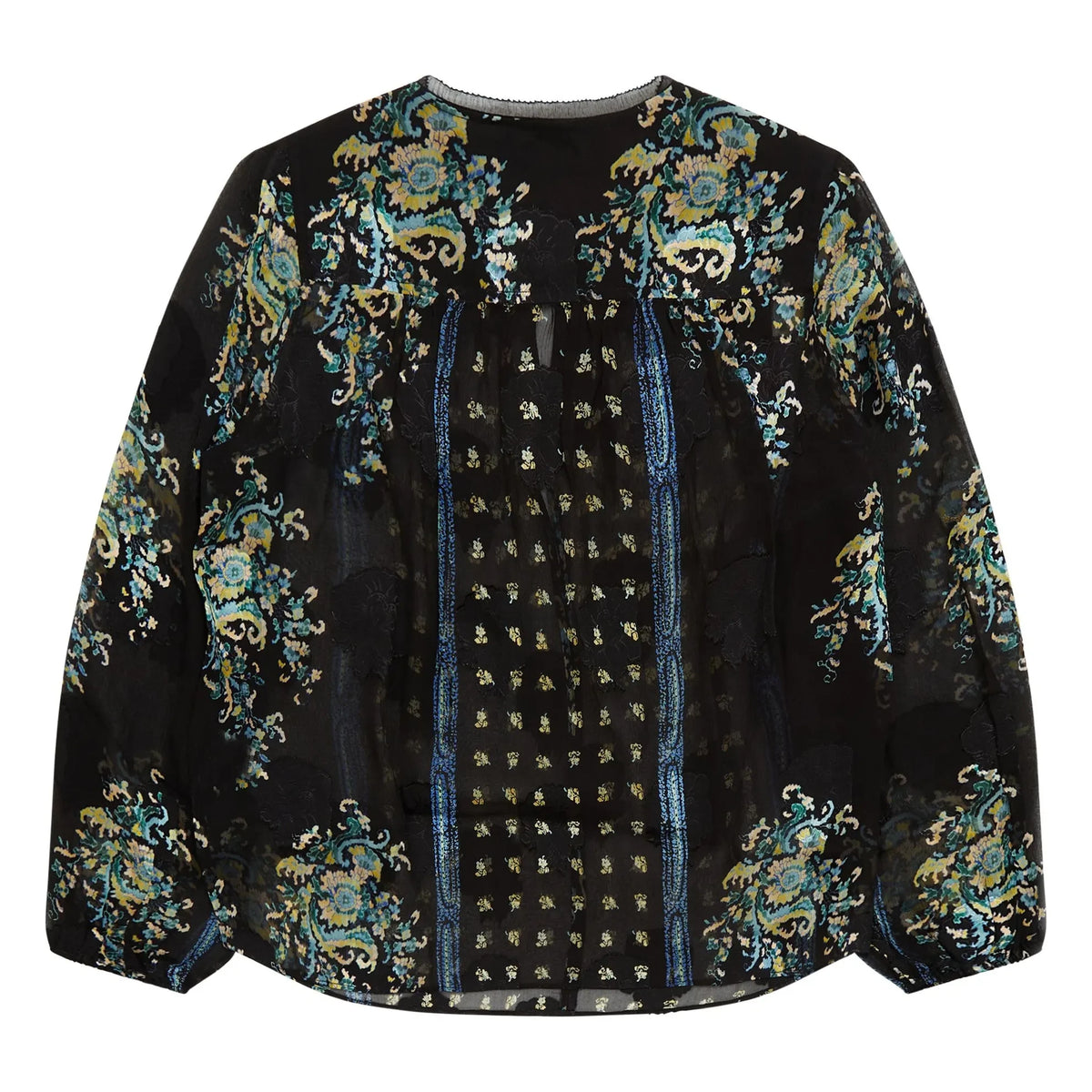 Ulla Johnson - Blusa de seda Aster | Azul noche