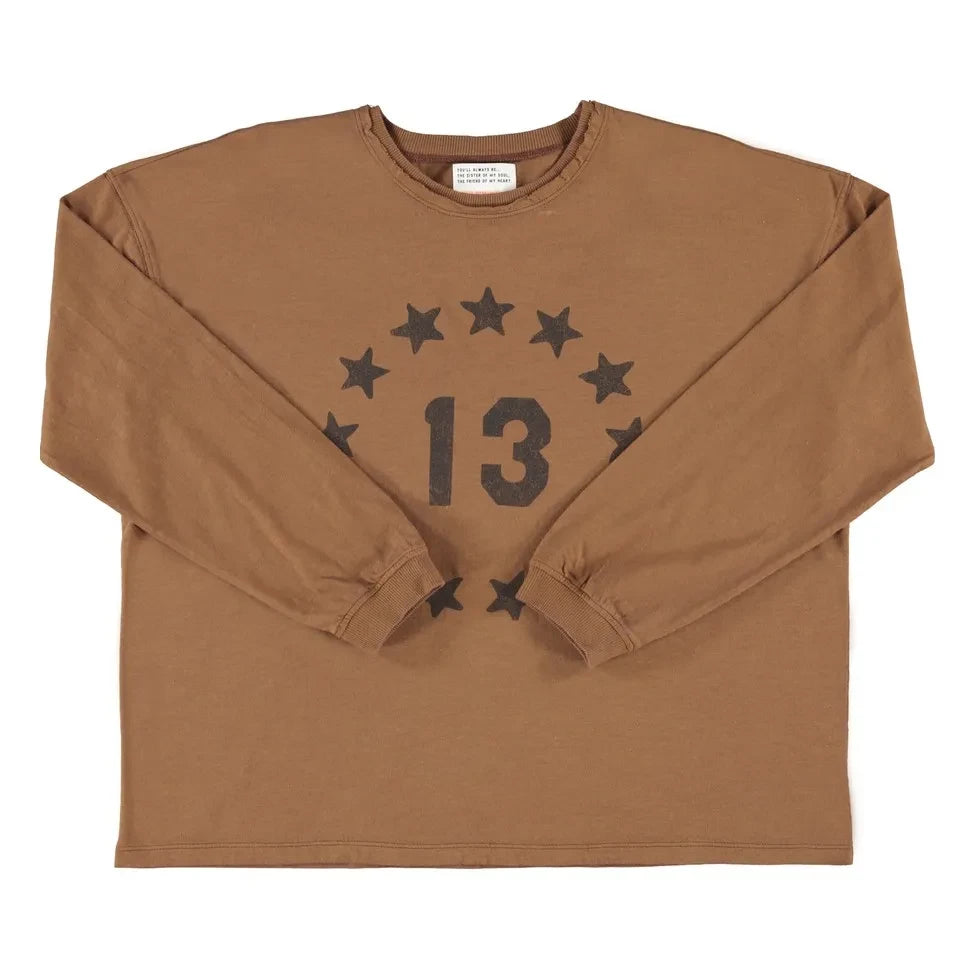 Sisters Department - Camiseta de algodón Juliette Alevli | Marrón