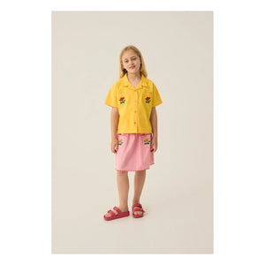 The Campamento - Falda de flores | Rosa caramelo