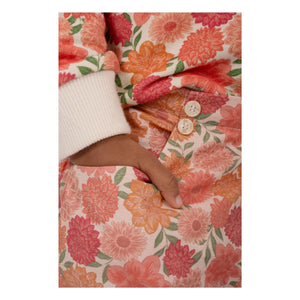 Loir - Camille Short Flores de Algodón Orgánico | Coral