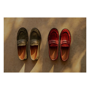 Lachoix - Penny Süet Loafer | Haki