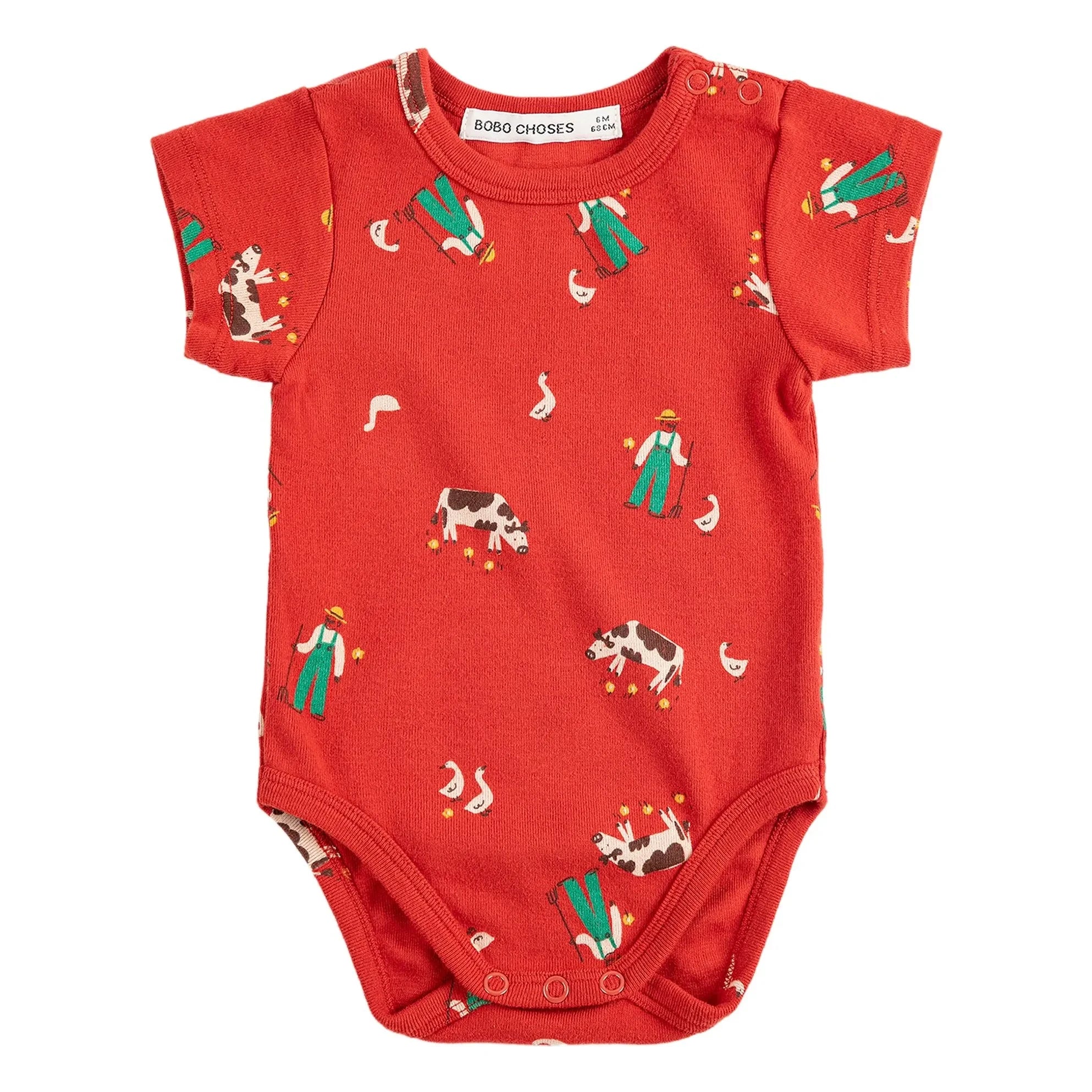 Bobo Choses - Body Farm Algodón Orgánico | Rojo