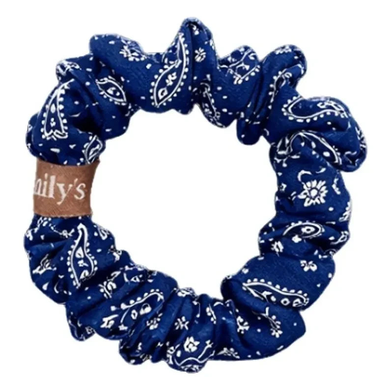 Emily's Pillow - Chouchou pañuelo de seda - Pequeño | Azul