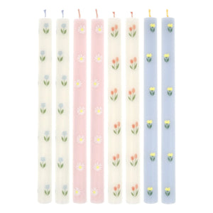 Meri Meri - Velas de Flores - Set de 8