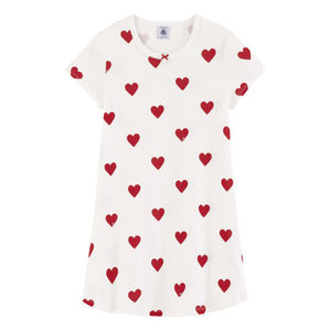 Petit Bateau - Camisón de algodón orgánico Marama | Blanco