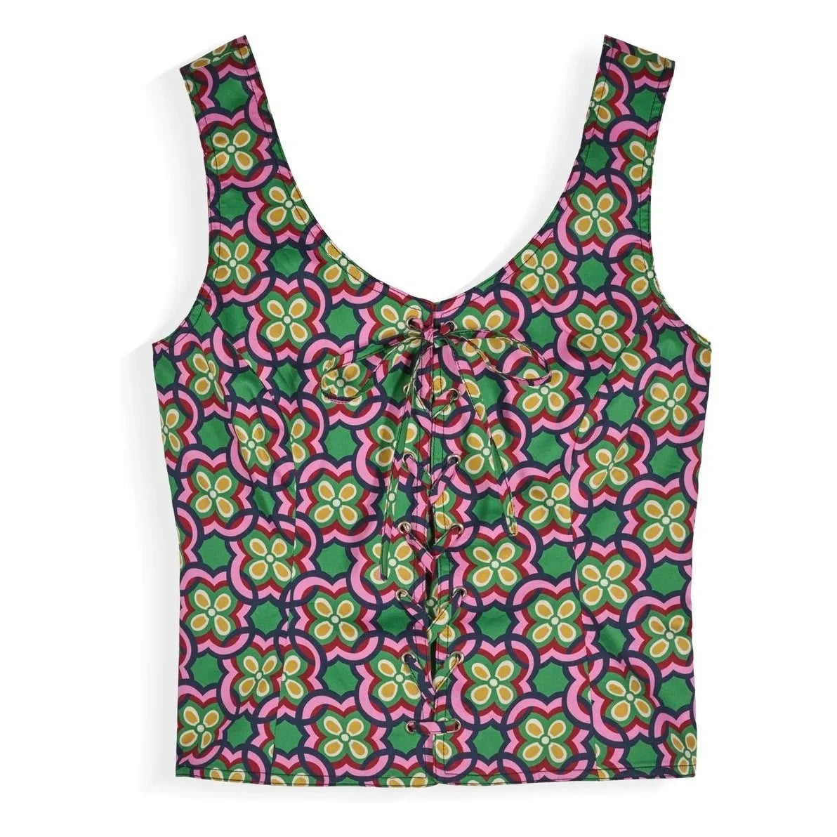 Maria de la Orden - Top de algodón Bowen | Rosa