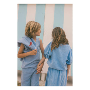 We Are Kids - Harper falda de toalla orgánica | Azul Claro