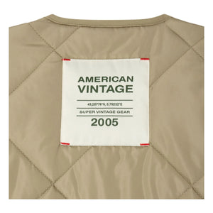 American Vintage - Vowbay Chaqueta Acolchada Repelente al Agua de Fibra Reciclada | Caqui