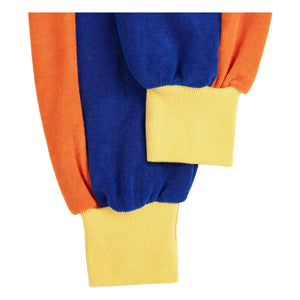 Bobo Choses - Pantalón de chándal de rizo de algodón orgánico con bloques de color | Azul real