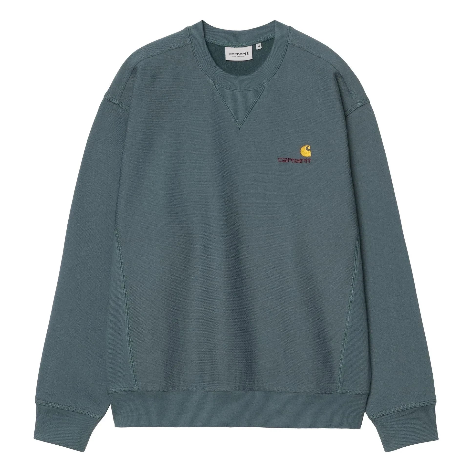 Carhartt WIP - Sudadera American Script | Azul Verde