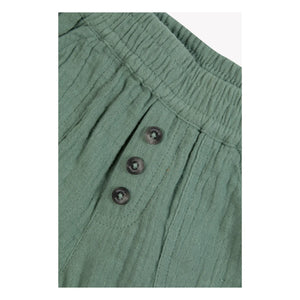 Tartine et Chocolat - Pantalones Cortos de Gasa Abotonados de Algodón | Caqui