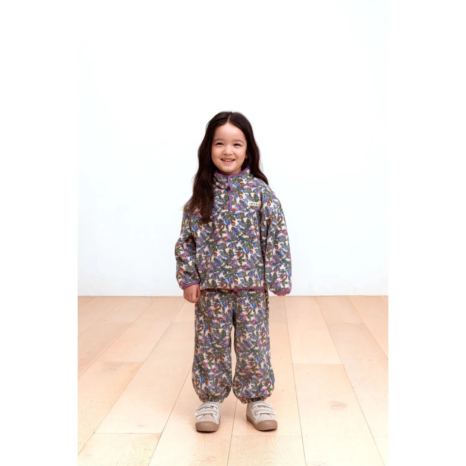 Petit Stella - Conjunto de Forro Polar Floral | Morado