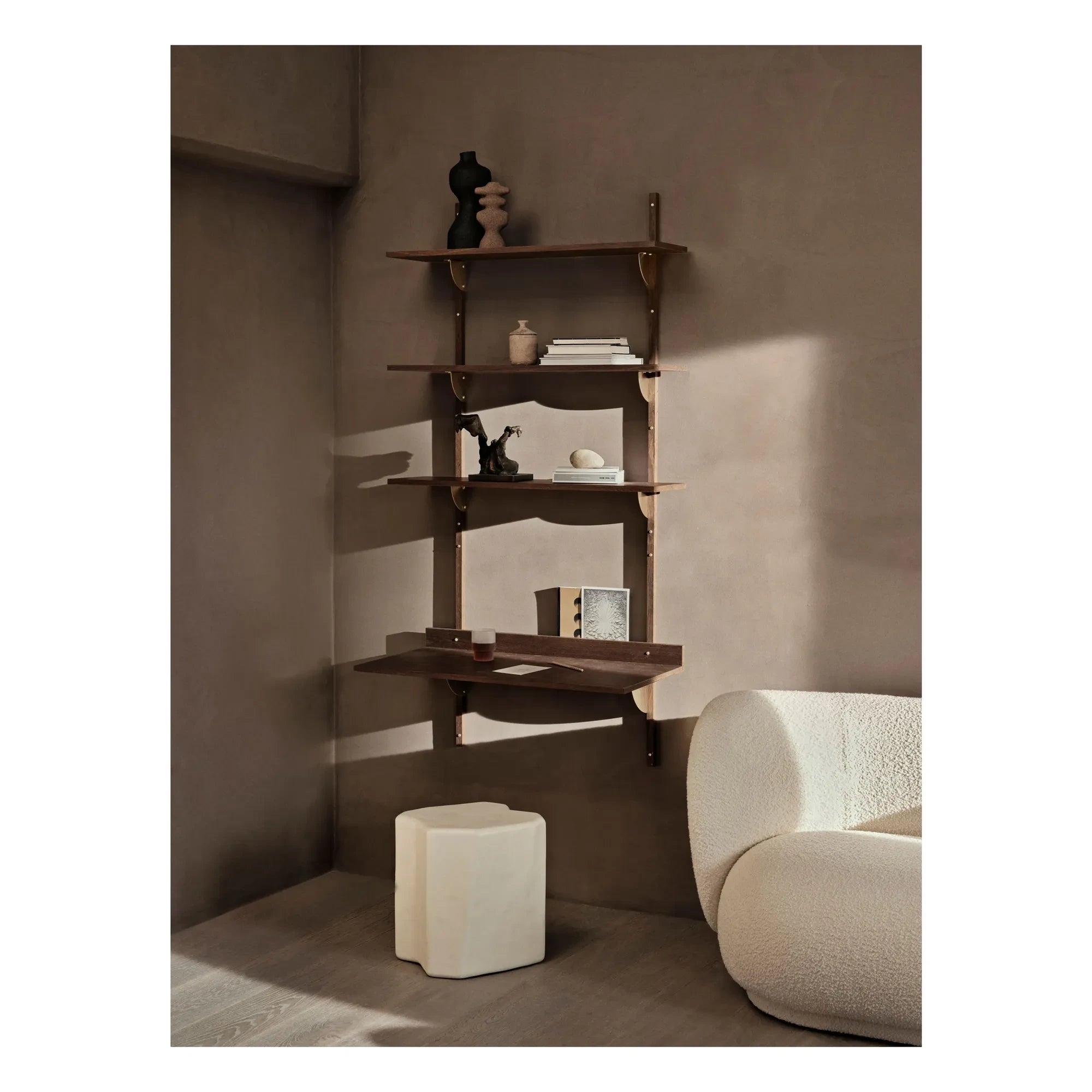 Ferm Living - Estante compartimentado | Roble ahumado