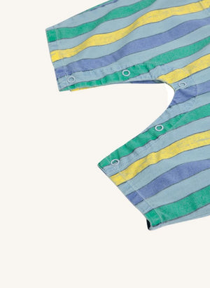 Bobo Choses - Mono de Denim Ligero Rayado | Azul