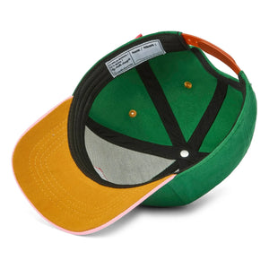 Hello Hossy - Gorra mini curva con visera de algodón orgánico | Verde cromo