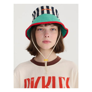 Bobo Choses - Gorra de algodón reciclado con bloques de color | Azul
