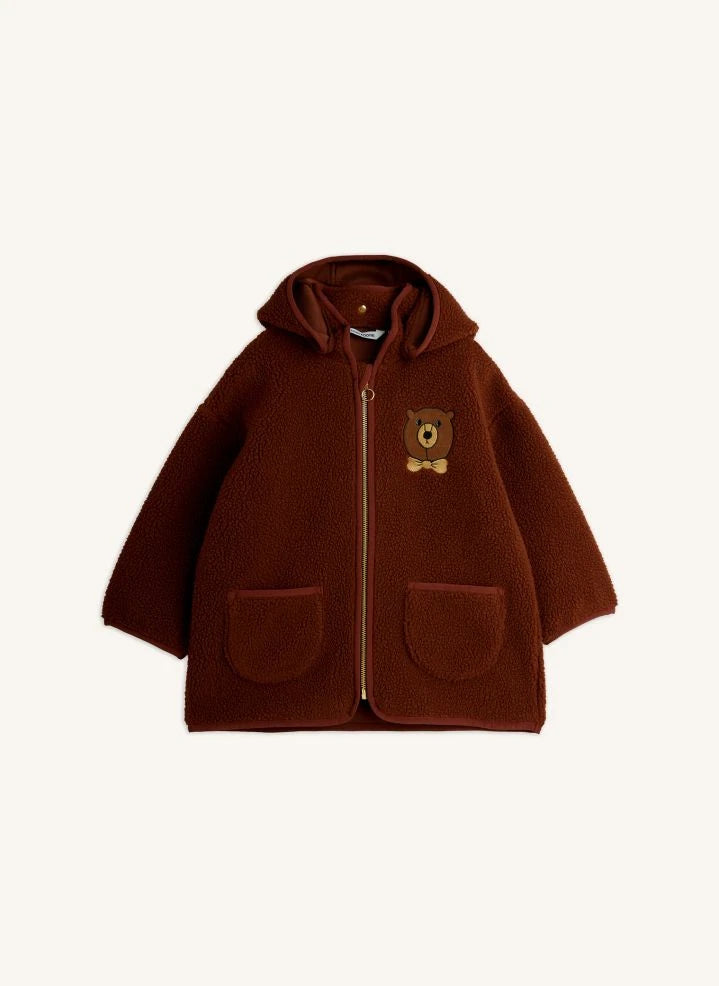 Mini Rodini - Chaqueta de oso de sherpa | Marrón