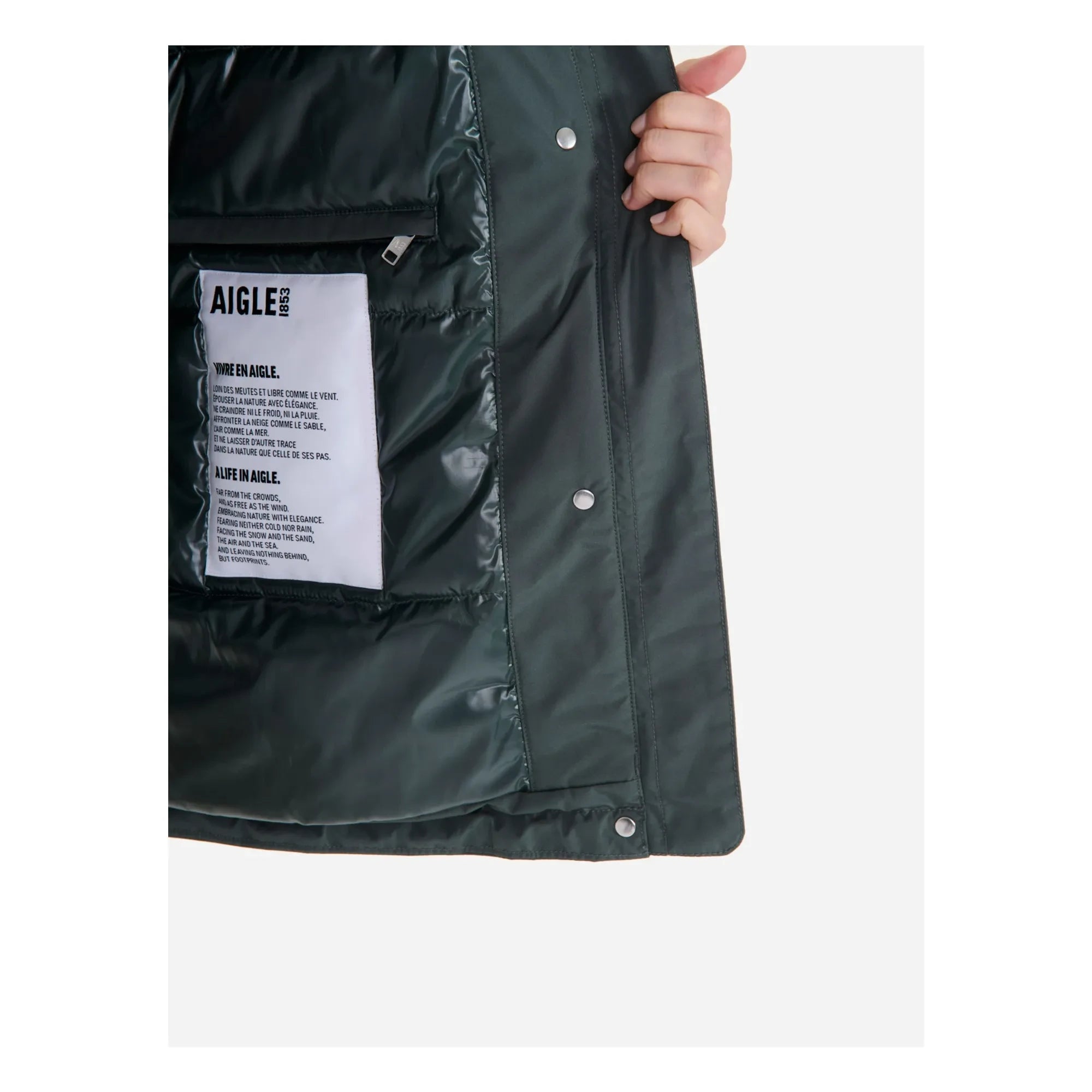 Aigle - Parka Mi-Longa de Fibra Reciclada Gore-Tex | Verdigris