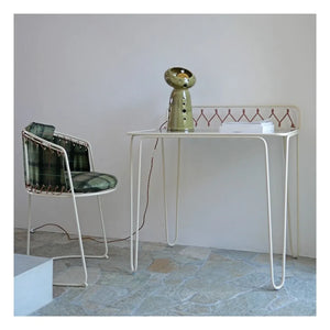 Honoré - Escritorio Croisette de Acero Inoxidable | Beige
