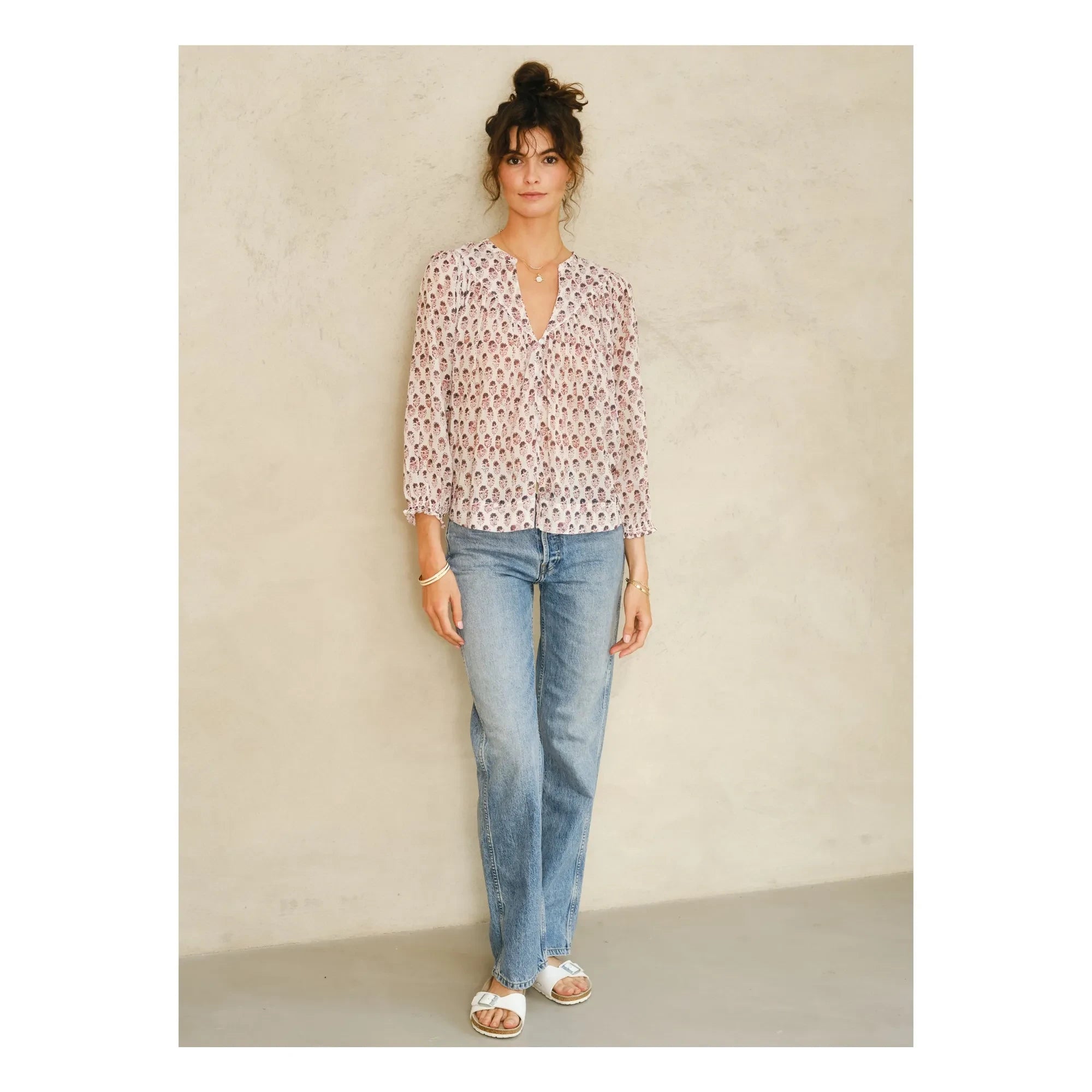 M.A.B.E. - Blusa Kiki Algodón | Rojo