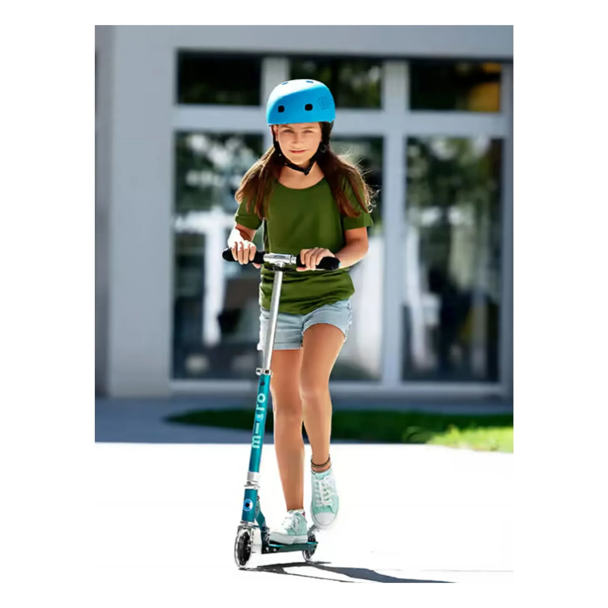 Patinete Micro - Sprite LED | Azul petróleo