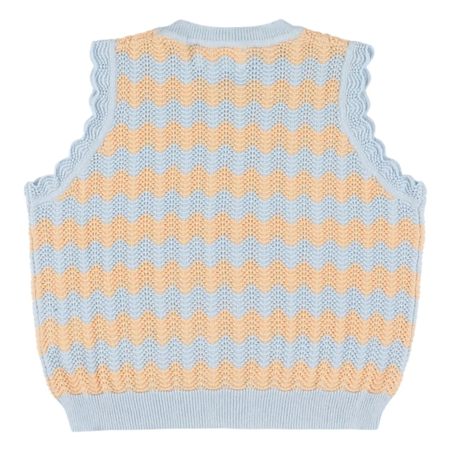 Top de ganchillo Xelmo Wave de Morley | Azul claro