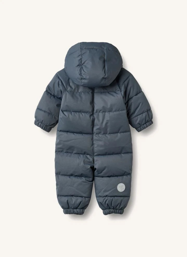 Wheat - Enterizo acolchado fabricado con fibras recicladas | Gris azulado