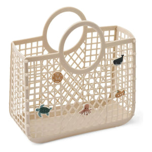 Liewood - Cesta de fibras recicladas Samantha Charms | Crudo