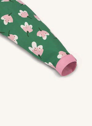 Hello Hossy - Capa de Lluvia con Estampado de Flores | Verde
