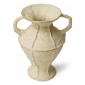 HKliving - Jarrón de cerámica de gres New Classics | Crema