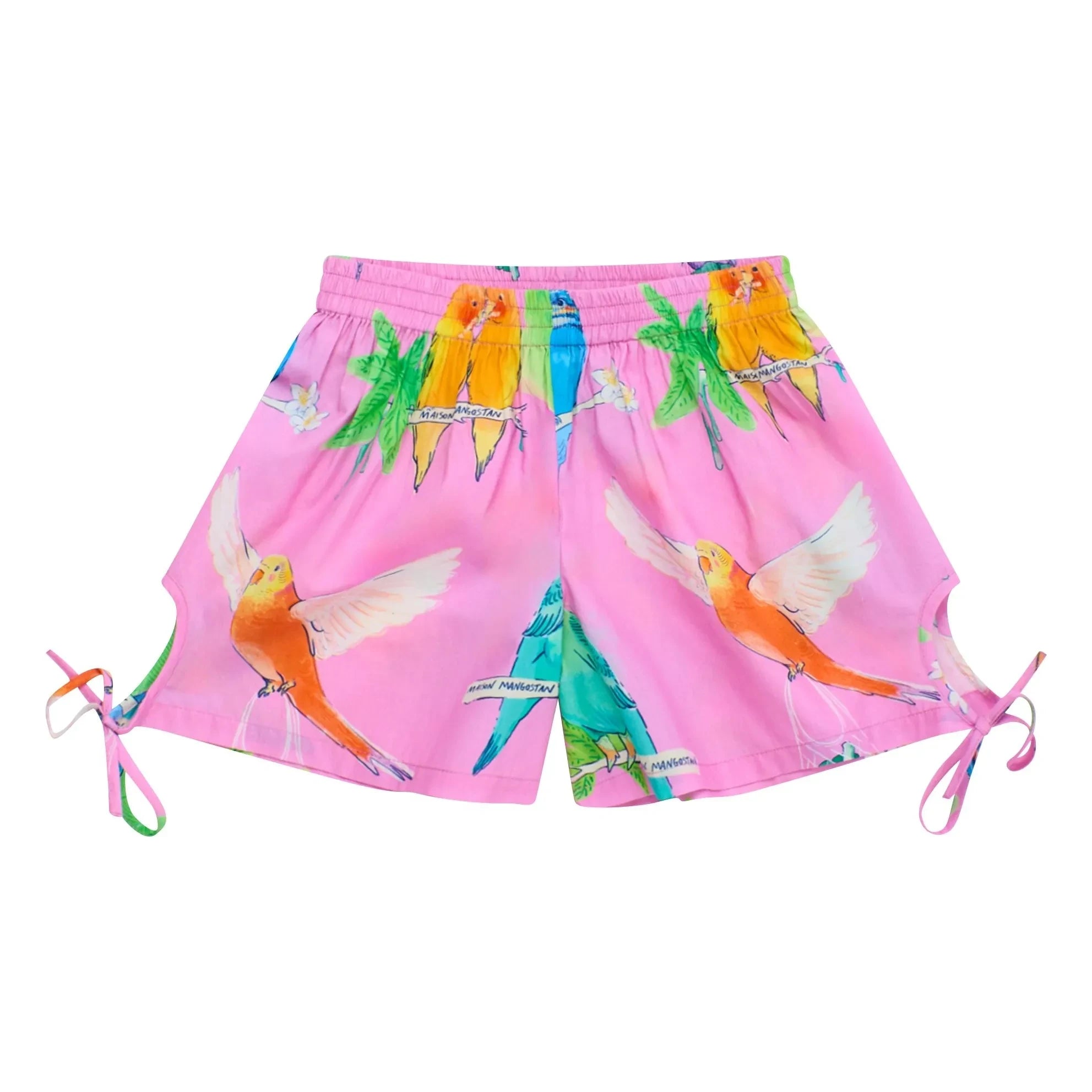 Maison Mangostan - Short Oiseaux | Rosa