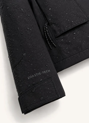 Töastie - Chaleco impermeable acolchado de fibra reciclada | Negro