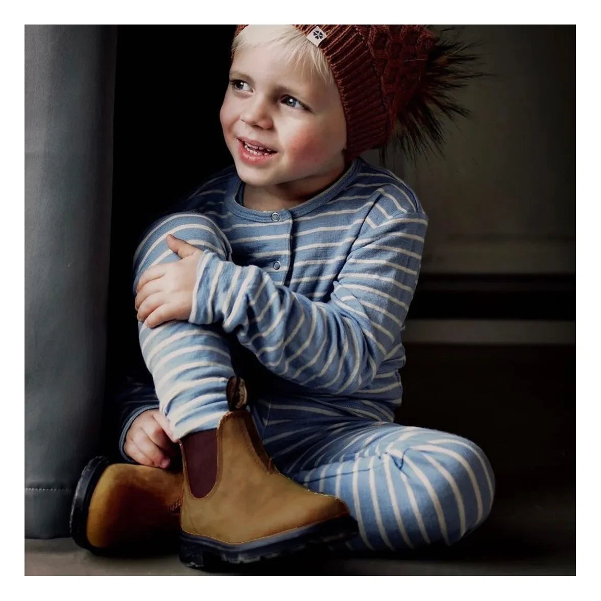 Blundstone - Botines Chelsea de nobuk | Camel