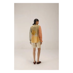CORD - Judy Blusa de algodón y seda | Caqui