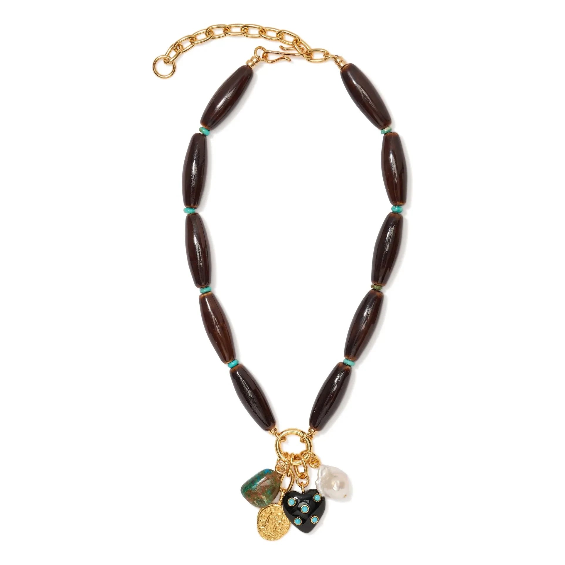 Lizzie Fortunato - Collar Marilla | Marrón Oscuro