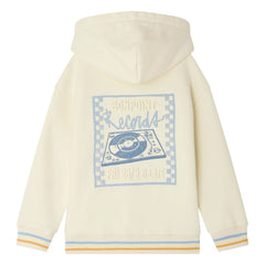 Bonpoint - Elroy Ecusson Kapüşonlu Sweatshirt Organik Pamuk | Ekru