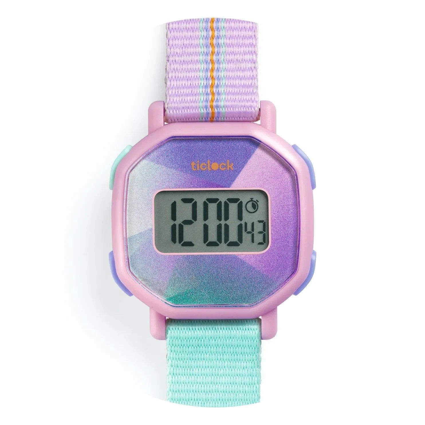 Djeco - TICLOCK - Reloj digital Prisma Morado