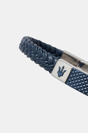 Pulsera de cuero para hombre MASERATI RECYCLED LEATHER