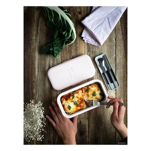 Monbento - MB Slim Box Cubertería de Bolsillo de Acero Inoxidable | Negra