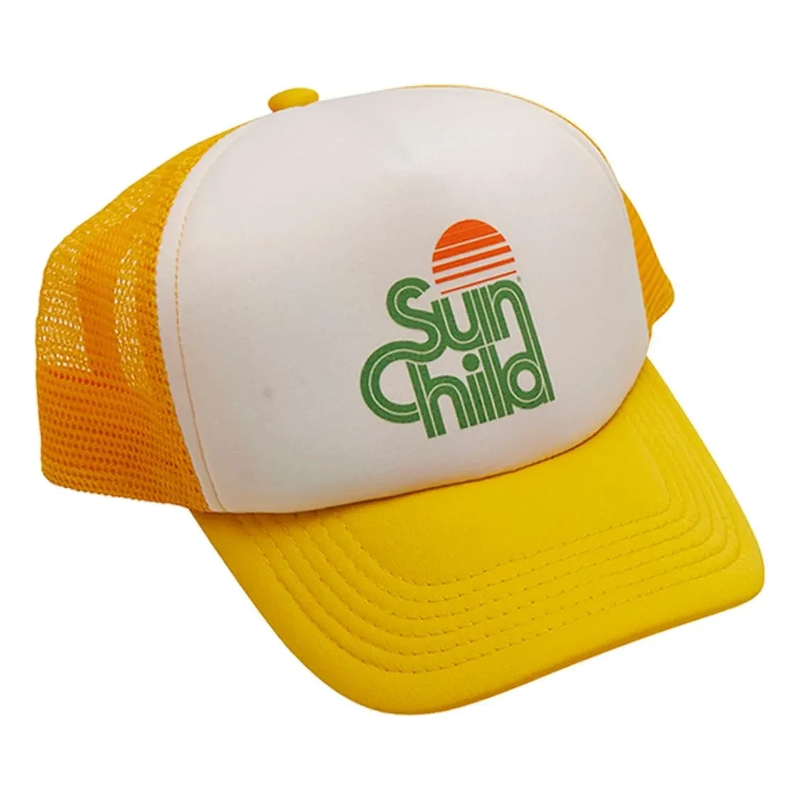 Sunchild - Gorra de camionero Trucker Sunset | Amarillo