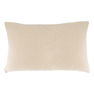 The Socialite Family - Cojín rectangular de lana rizada Carino | Crema