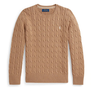 Ralph Lauren - Jersey trenzado con el logo | Beige
