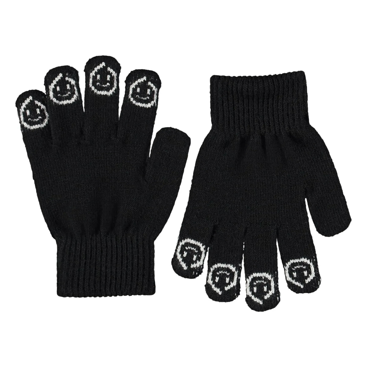 Molo - Paquete de 2 guantes Kaapo Smileys | Negro
