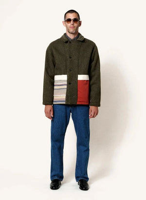 Homecore - Chaqueta Swit de Lana | Haki