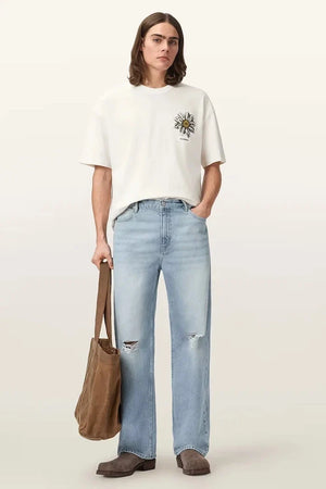 Camiseta extragrande de algodón AllSaints para hombre PETALS