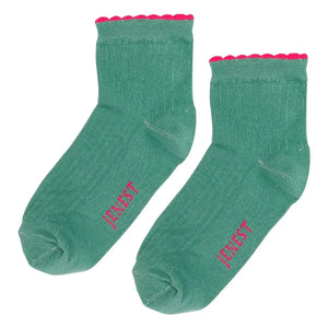 Jenest - Calcetines Festo Elegantes Algodón Orgánico | Verde