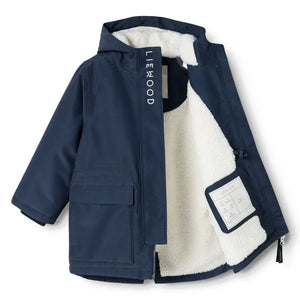 Liewood - Timba Parka hecha de fibras recicladas | Azul marino