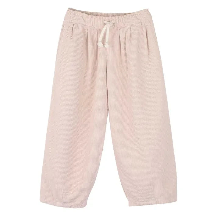 Jenest - Maggy Pantalón de terciopelo de algodón orgánico | Rosa claro